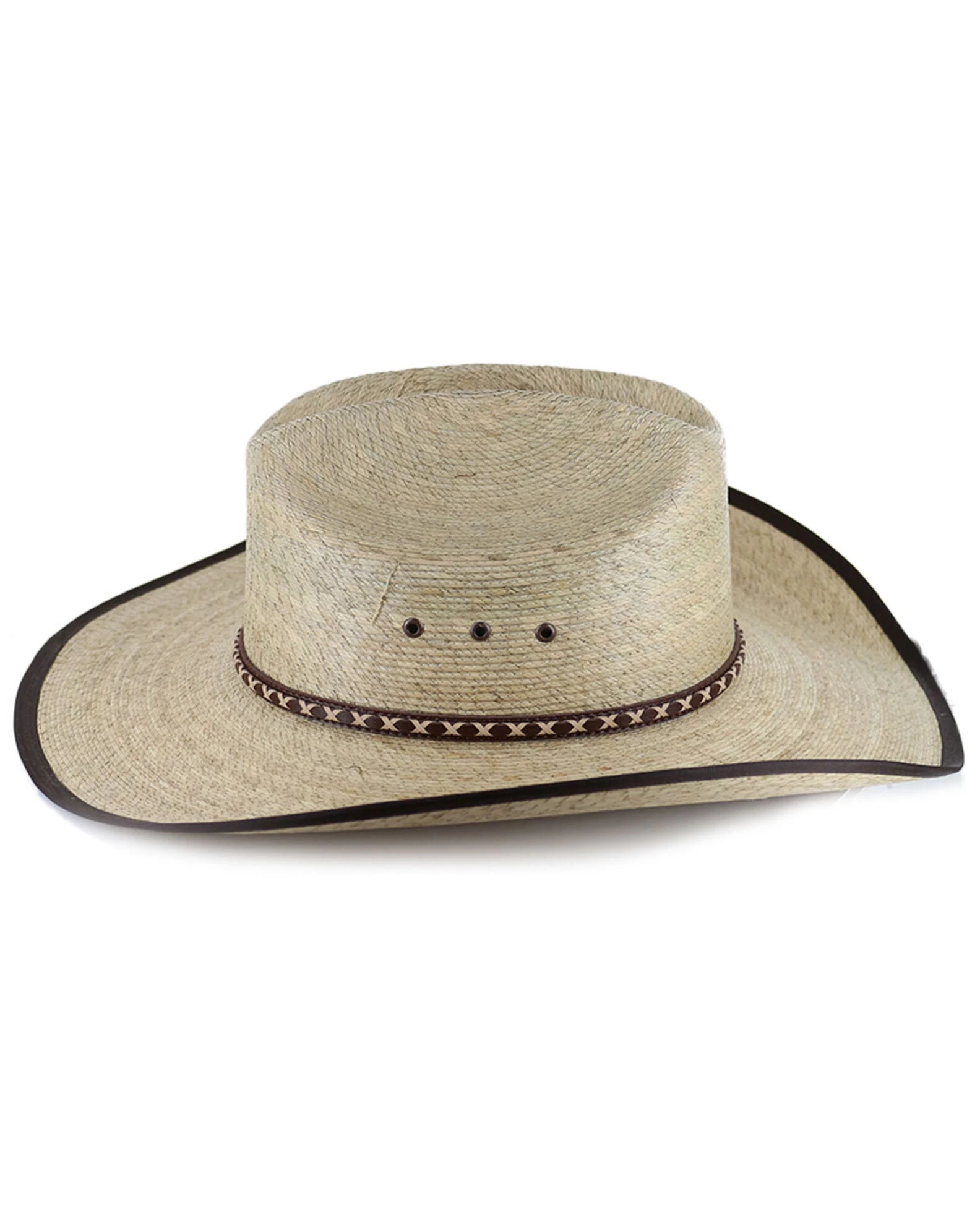 Cody James® Men's Brown Trimmed Straw Hat 4 Cody James® Men's Brown Trimmed Straw Hat - Image 2