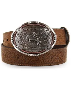 Cody James Men's Bronc Buckle Tooled Leather Belt 7 Cody James Men's Bronc Buckle Tooled Leather Belt -Cody James 1202H7 22 P1