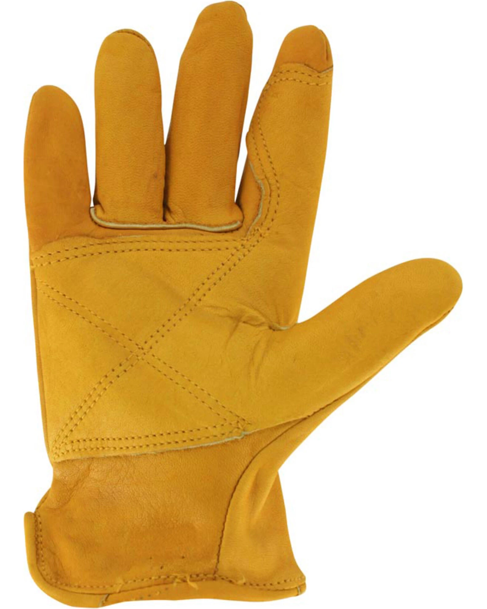 Cody James® Men's Gold Grain Cowhide Work Gloves 5 Cody James® Men's Gold Grain Cowhide Work Gloves - Image 3