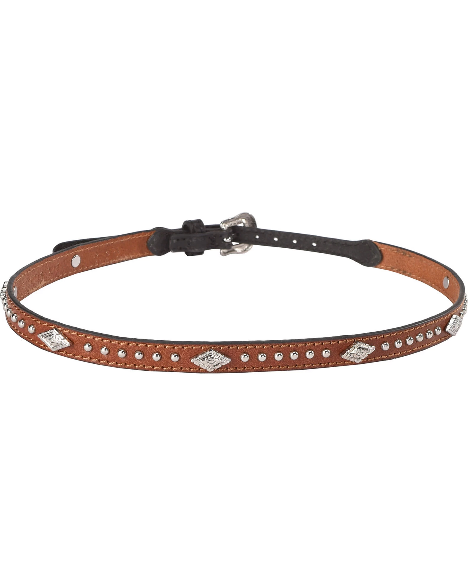 Cody James Silver Studs With Diamond Conchos Hat Band 3 Cody James Silver Studs With Diamond Conchos Hat Band