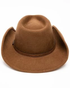 Cody James Men's Fawn Pinch Front Leather Stud Band Wool Hat  -Cody James 2000234015 200 P5
