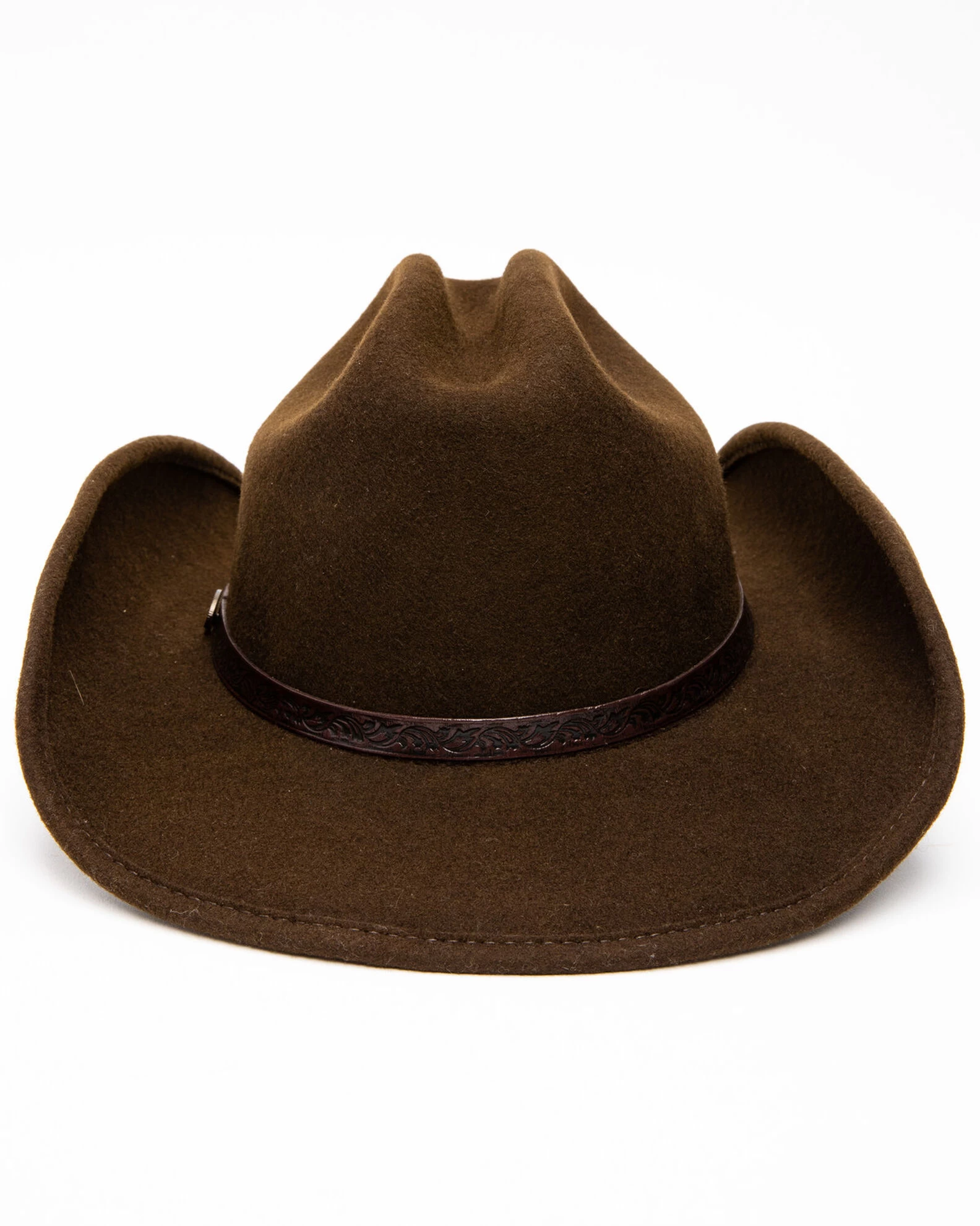 Cody James Men's Cattleman Tooled Star Concho Band Wool Hat 7 Cody James Men's Cattleman Tooled Star Concho Band Wool Hat - Image 5