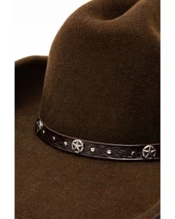 Cody James Men's Cattleman Tooled Star Concho Band Wool Hat 13 Cody James Men's Cattleman Tooled Star Concho Band Wool Hat -Cody James 2000234016 200 P6