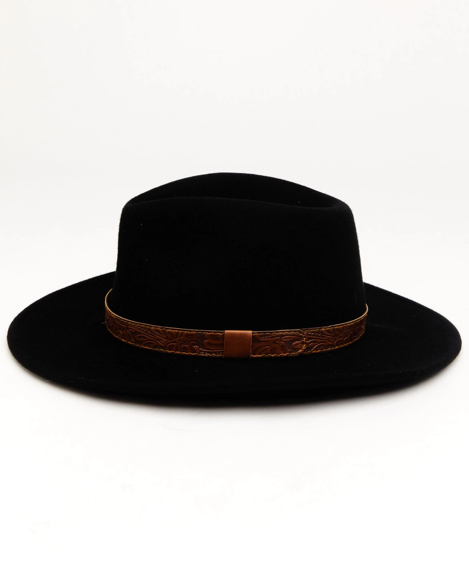 Cody James Men's Brown Leather Embossed Band Western Felt Hat 5 Cody James Men's Brown Leather Embossed Band Western Felt Hat - Image 3