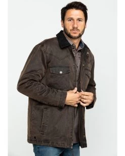 Cody James Men's Westward Oilskin Field Coat -Cody James 2000282513 200 P3