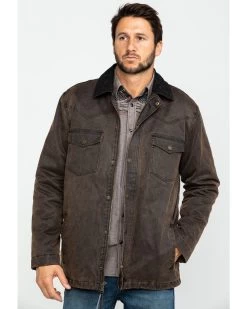 Cody James Men's Westward Oilskin Field Coat - Tall -Cody James 2000282515 200 P1