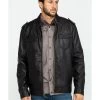 Cody James Men's Backwoods Distressed Faux Leather Moto Jacket  -Cody James 2000282518 200 P1