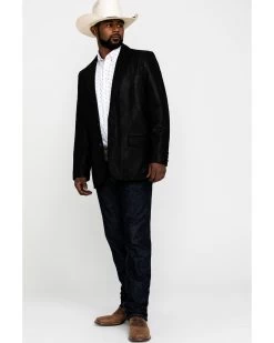Cody James Men's Black Suede Blazer Jacket - Big & Tall 11 Cody James Men's Black Suede Blazer Jacket - Big & Tall -Cody James 2000287353 001 P6 1