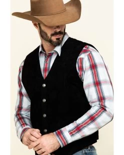 Cody James Men's Angus Suede Vest  -Cody James 2000291052 001 P3