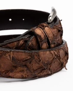 Cody James Men's Brown Pirarucu Exotic Belt -Cody James 2000291696 200 P4