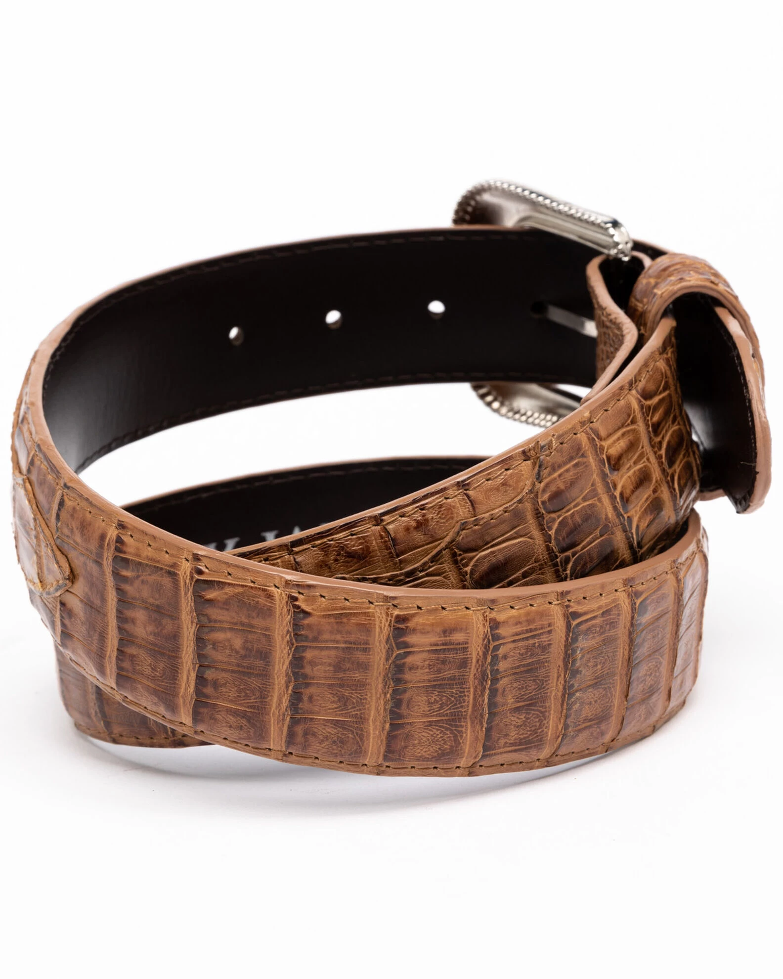 Cody James Men's Brown Hornback Caiman Exotic Belt 5 Cody James Men's Brown Hornback Caiman Exotic Belt - Image 3