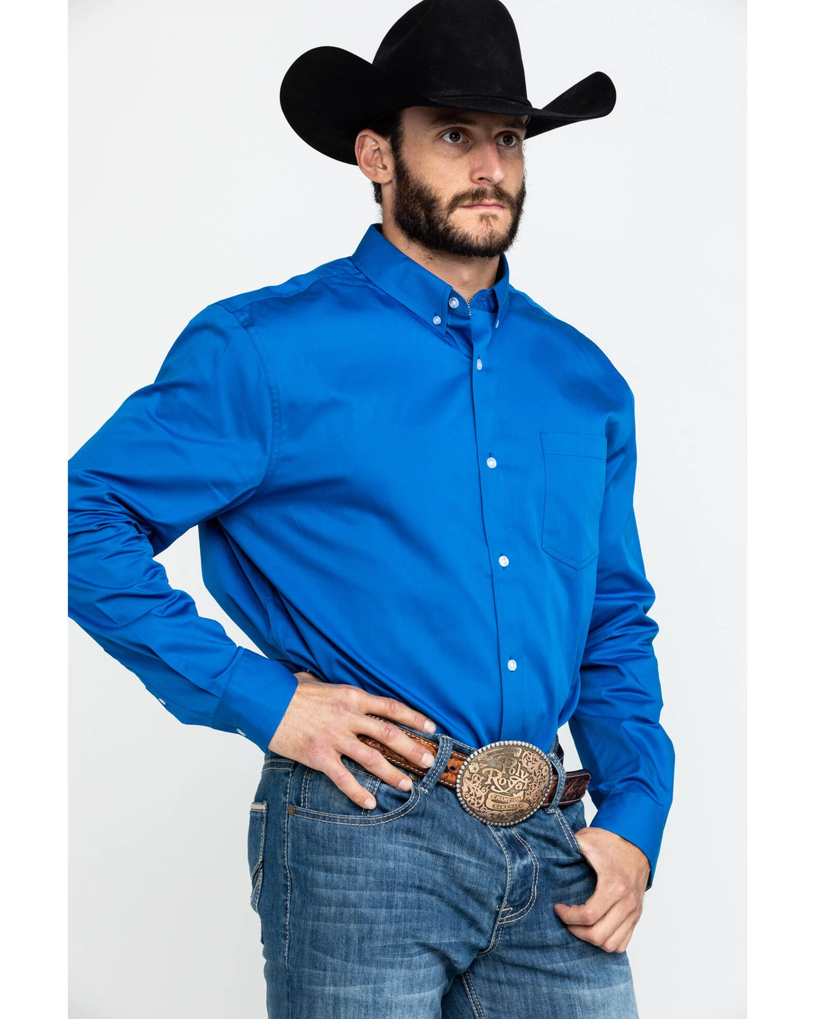 Cody James Core Solid Twill Long Sleeve Western Shirt 7 Cody James Core Solid Twill Long Sleeve Western Shirt - Image 5