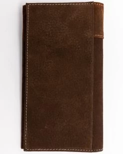 Cody James Men's Boot Stitch Long Horn Leather Checkbook Wallet  -Cody James 2000292326 280 P2