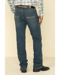 Cody James Men's High Roller Stackable Stretch Straight Medium Wash Jeans