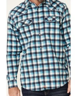 Cody James Men's FR Plaid Print Long Sleeve Work Shirt  -Cody James 2000325699 442 P3