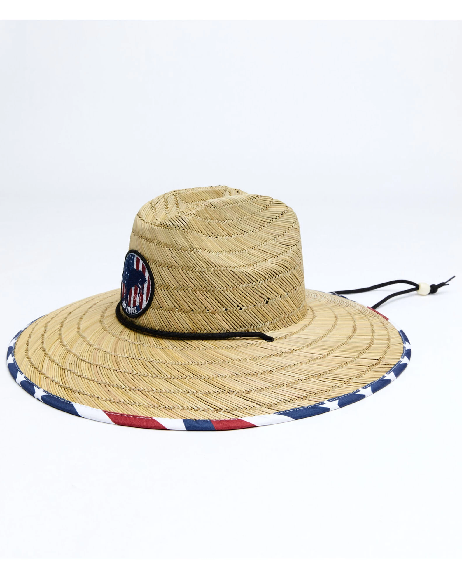 Cody James Men's USA Strong Lifeguard Straw Sun Hat 3 Cody James Men's USA Strong Lifeguard Straw Sun Hat