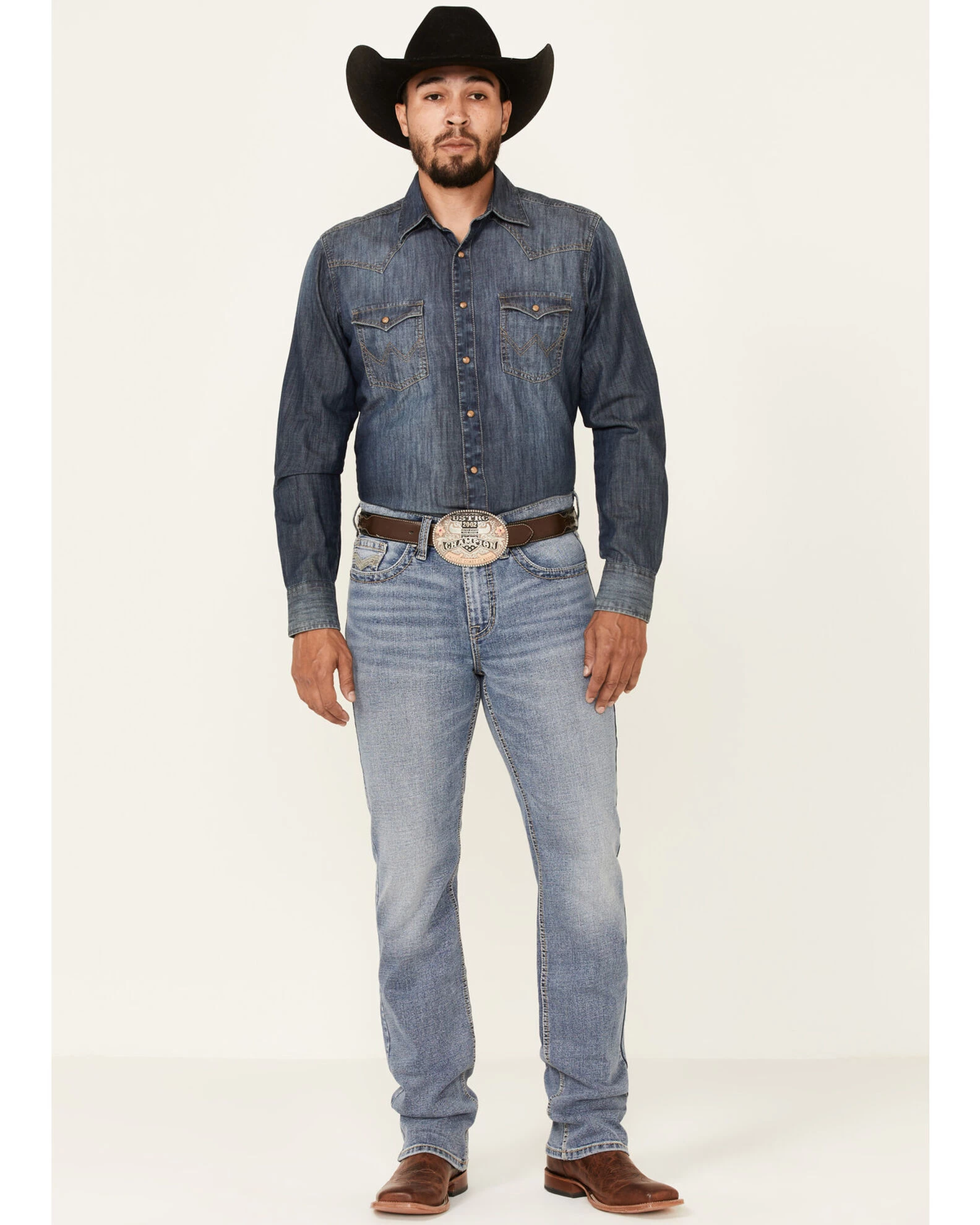 Cody James Men's Mustang Light Wash Stretch Slim Straight Jeans 4 Cody James Men's Mustang Light Wash Stretch Slim Straight Jeans - Image 2