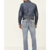 Cody James Men's Mustang Light Wash Stretch Slim Straight Jeans