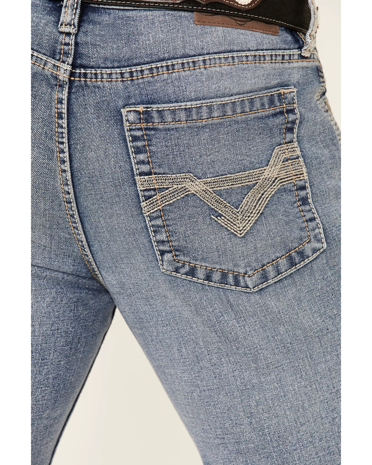 Cody James Men's Mustang Light Wash Stretch Slim Straight Jeans 6 Cody James Men's Mustang Light Wash Stretch Slim Straight Jeans - Image 4