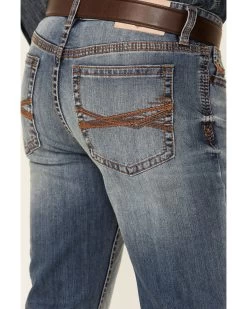 Cody James Core Men's Silver Spur Medium Wash Performance Stretch Slim Bootcut Jeans -Cody James 2000342679 400 P3