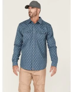 Cody James Men's FR Foulard Print Long Sleeve Pearl Snap Work Shirt -Cody James 2000343139 420 P1