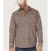 Cody James Men's FR Small Plaid Print Long Sleeve Pearl Snap Work Shirt  -Cody James 2000343143 640 P1