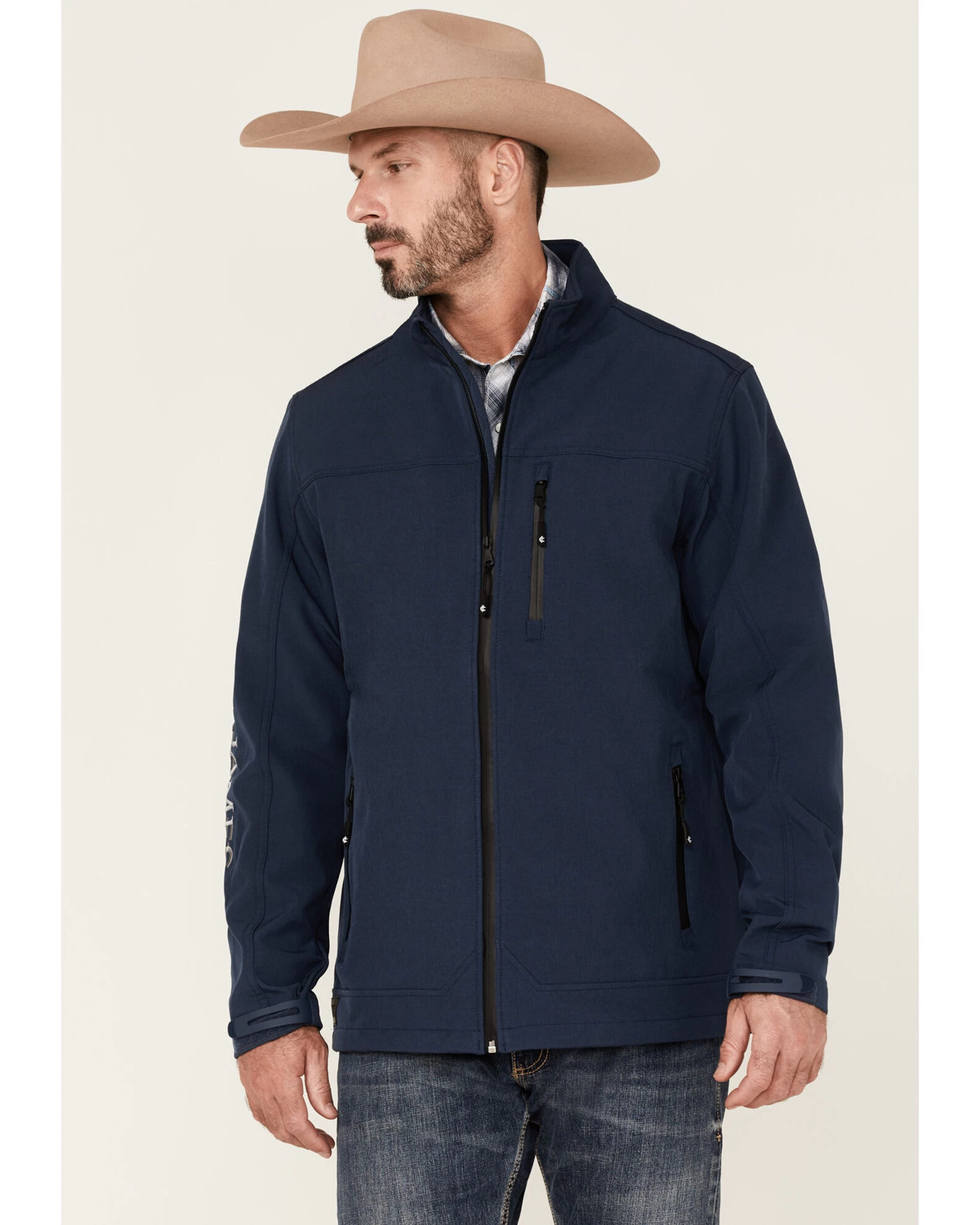 Cody James Core Men's Steamboat Logo Zip-Front Softshell Jacket 2 Cody James Core Men's Steamboat Logo Zip-Front Softshell Jacket