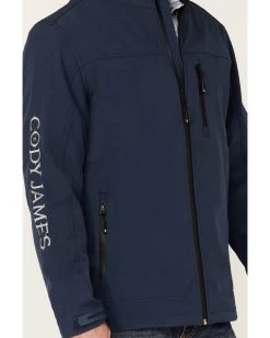 Cody James Core Men's Steamboat Logo Zip-Front Softshell Jacket 9 Cody James Core Men's Steamboat Logo Zip-Front Softshell Jacket -Cody James 2000343274 410 P3 1