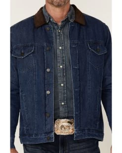 Cody James Men's Grand Teton 3.0 Sherpa-Lined Button-Front Denim Jacket  -Cody James 2000343282 402 P4