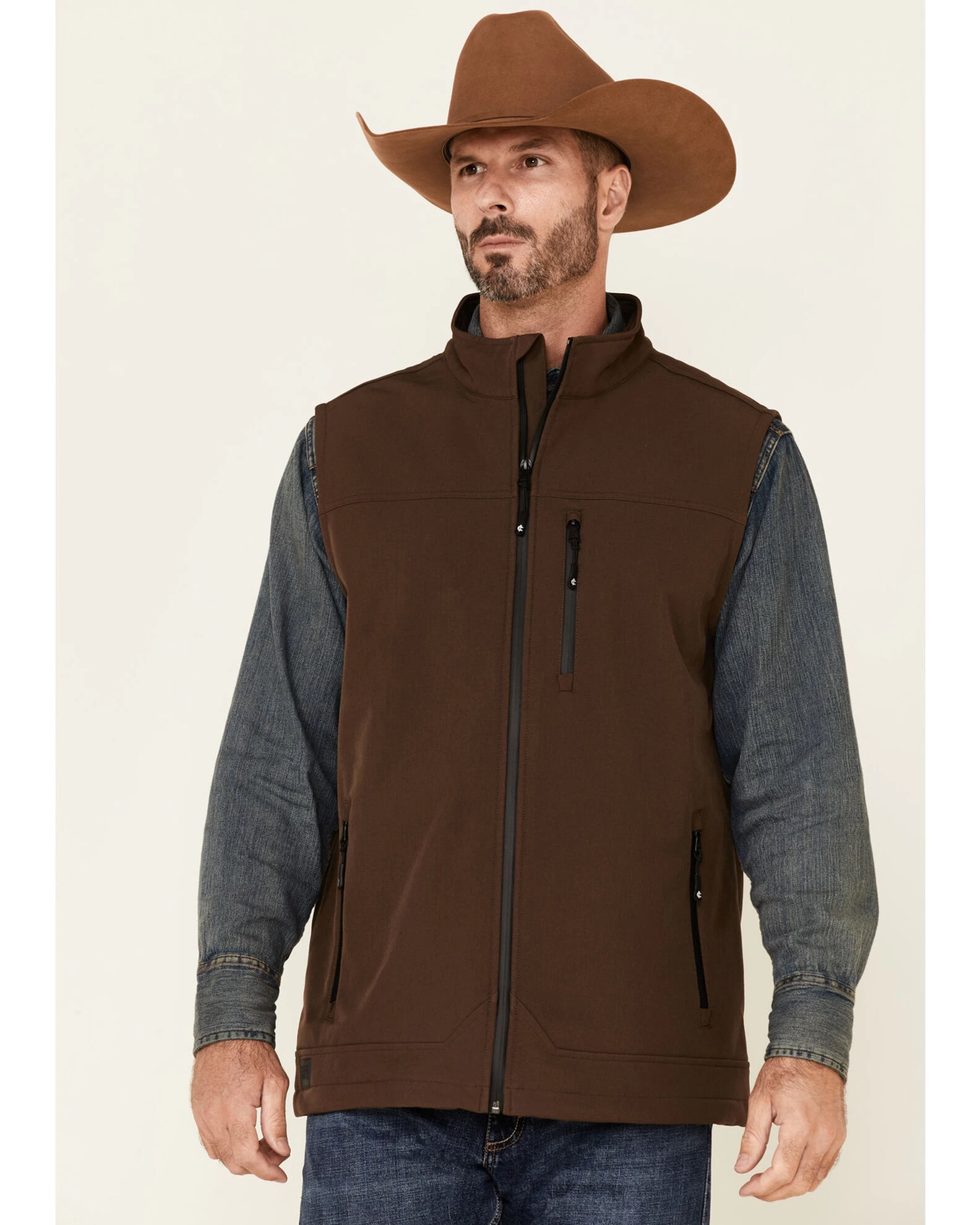 Cody James Core Men's Bonded Wrightwood Zip-Front Softshell Vest - Big & Tall 4 Cody James Core Men's Bonded Wrightwood Zip-Front Softshell Vest - Big & Tall - Image 2