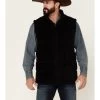 Cody James Men's Black Mesa Quilted Snap-Front Sherpa Vest 