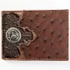 Cody James Men's Bifold Ostrich Print Embossed Bi-Fold Wallet