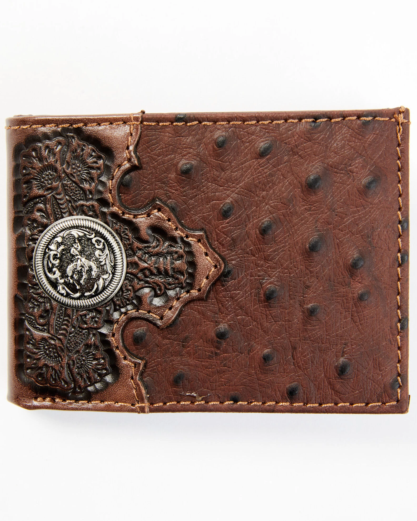 Cody James Men's Bifold Ostrich Print Embossed Bi-Fold Wallet 3 Cody James Men's Bifold Ostrich Print Embossed Bi-Fold Wallet