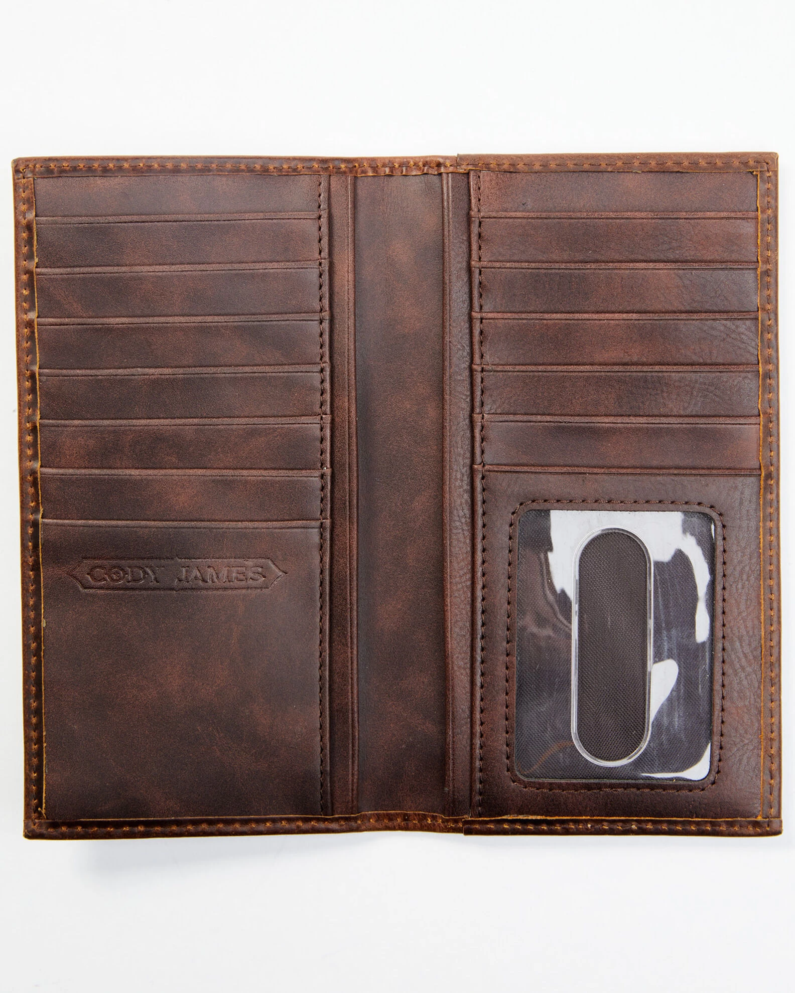 Cody James Men's Brown Rodeo Tooled Leather Wallet 3 Cody James Men's Brown Rodeo Tooled Leather Wallet
