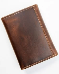 Cody James Men's Brown Tooled Trifold Leather Wallet -Cody James 2000346692 200 P3