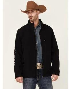 Cody James Core Men's Serape Logo Sleeve Zip-Front Steamboat JacketÂ