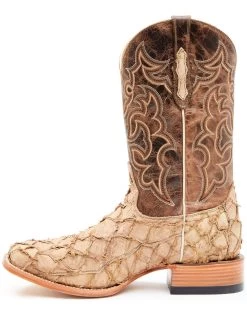 Cody James Men's Exotic Pirarucu Western Boots - Broad Square Toe  -Cody James 2000351584 280 P3