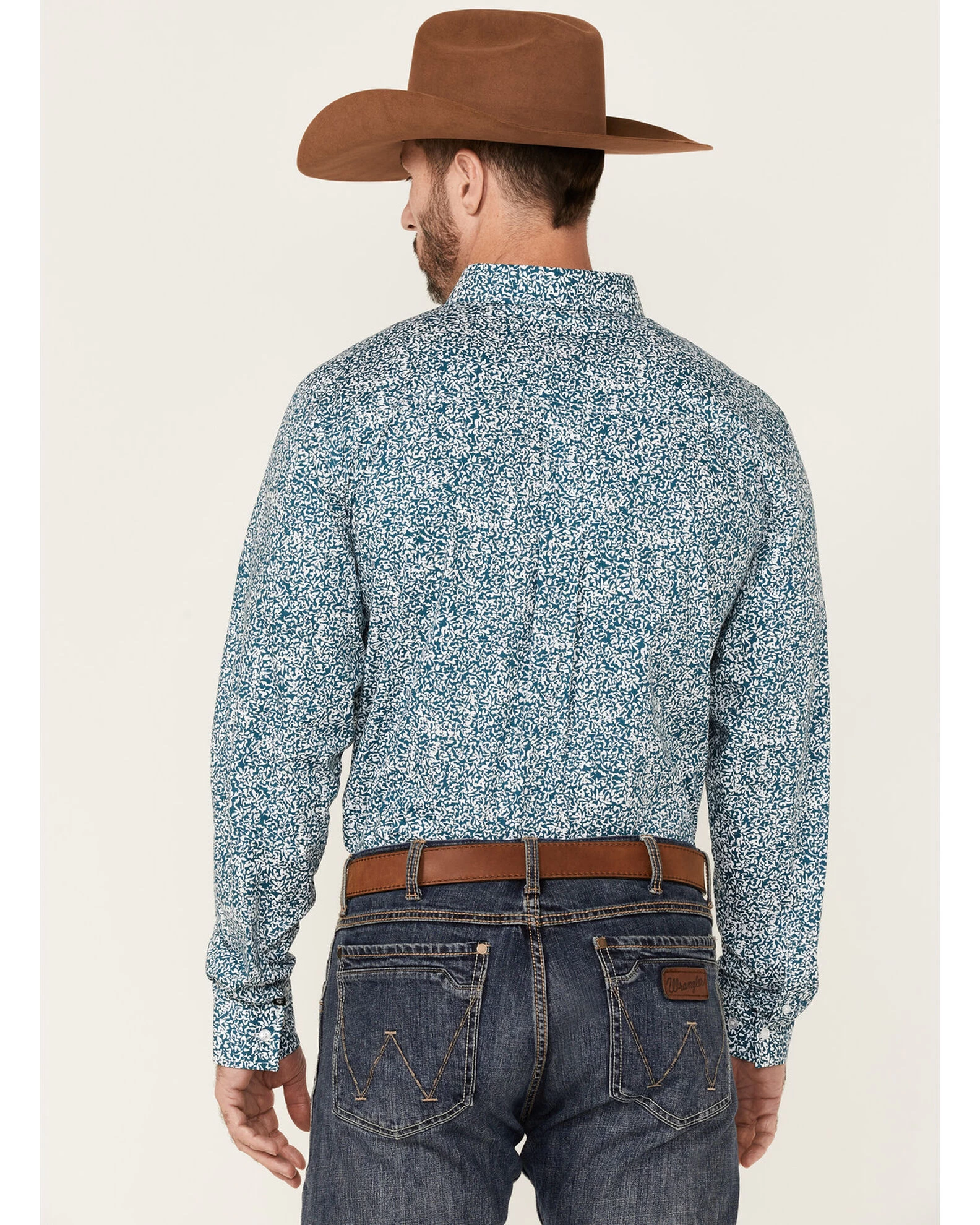 Cody James Core Men's Workforce Floral Print Long Sleeve Button-Down Western Shirt 6 Cody James Core Men's Workforce Floral Print Long Sleeve Button-Down Western Shirt - Image 4