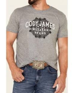 Cody James Men's Gray Southwestern Cylinder Graphic Short Sleeve T-Shirt 8 Cody James Men's Gray Southwestern Cylinder Graphic Short Sleeve T-Shirt -Cody James 2000351762 070 P3