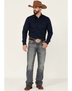 Cody James Men's Star Gazer Dark Wash Stretch Stackable Straight Leg Jeans