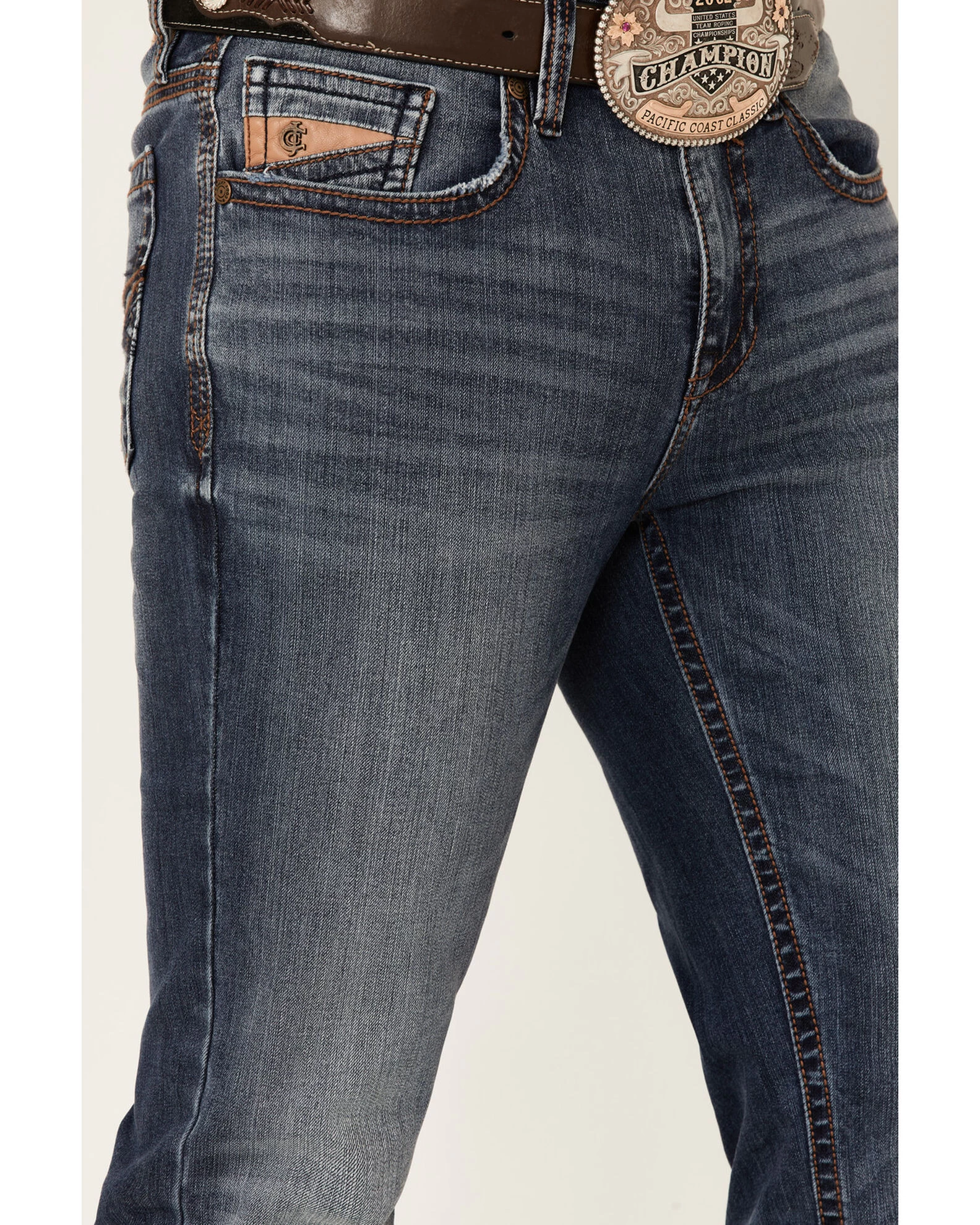 Cody James Core Men's Yuma Medium Wash Stretch Performance Slim Bootcut Jeans 5 Cody James Core Men's Yuma Medium Wash Stretch Performance Slim Bootcut Jeans - Image 3