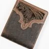 Cody James Men's Brown Ostrich Bifold Tooled Wallet 1 Cody James Men's Brown Ostrich Bifold Tooled Wallet -Cody James 2000351827 200 P1