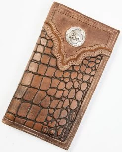 Cody James Men's Croc Praying Cowboy Checkbook Wallet -Cody James 2000351830 200 P1