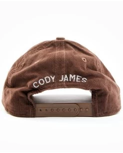 Cody James Men's Brown Corduroy True American Logo Patch Ball Cap -Cody James 2000351854 200 P3