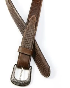 Cody James Men's Basket Weave Embossed Billet Leather Belt  -Cody James 2000352111 200 P2