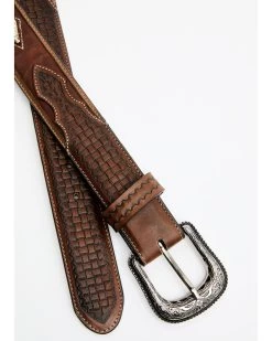 Cody James Men's Embroidered Diamond Concho Basketweave Western Belt -Cody James 2000352141 200 P2