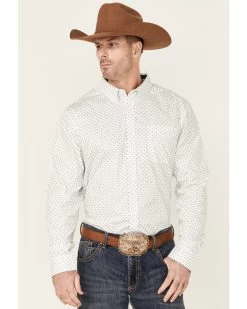 Cody James Core Men's Old Soul Mini Geo Print Long Sleeve Button-Down Western ShirtÂ