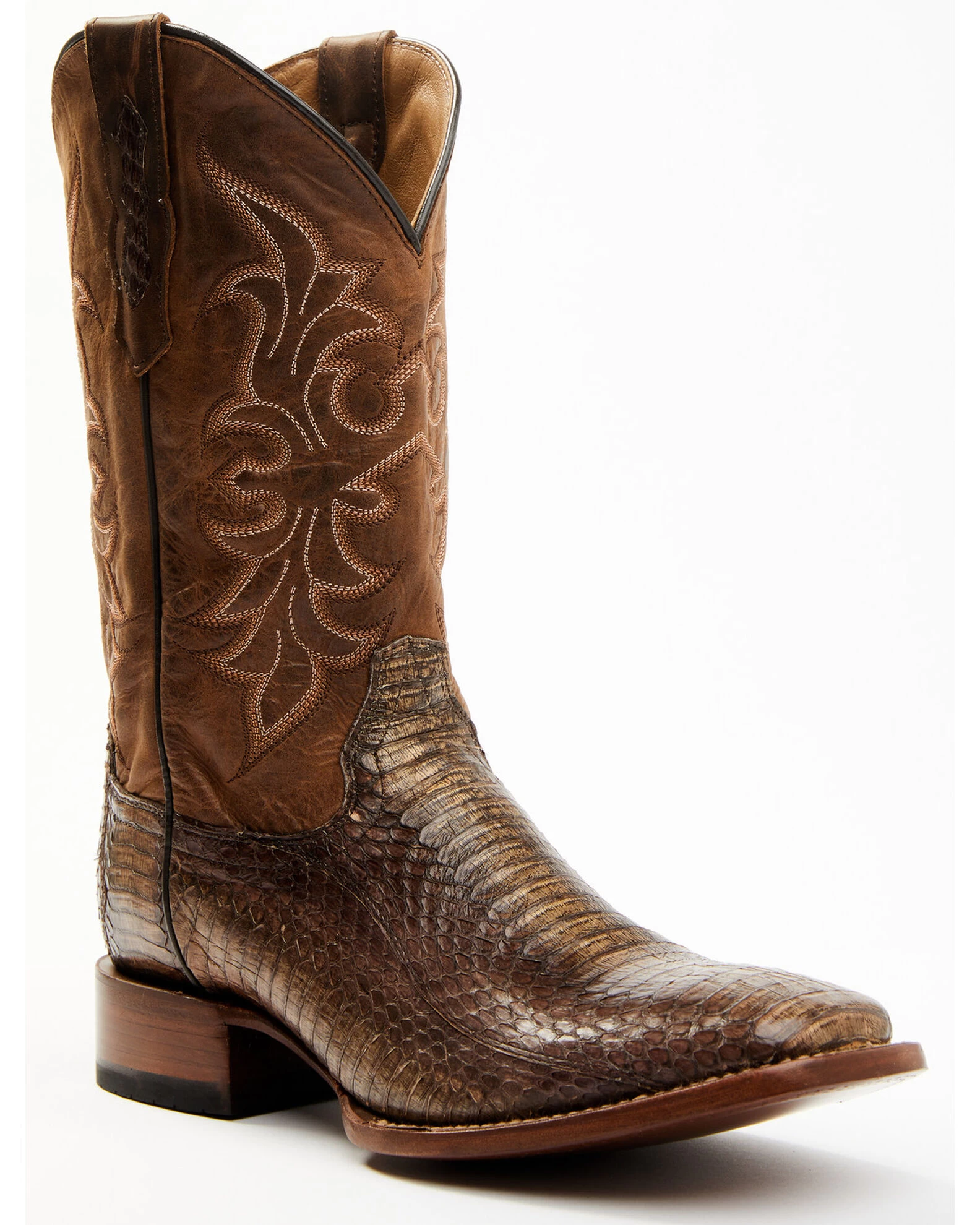 Cody James Men's Cobra Brown Exotic Western Boots - Broad Square Toe 3 Cody James Men's Cobra Brown Exotic Western Boots - Broad Square Toe
