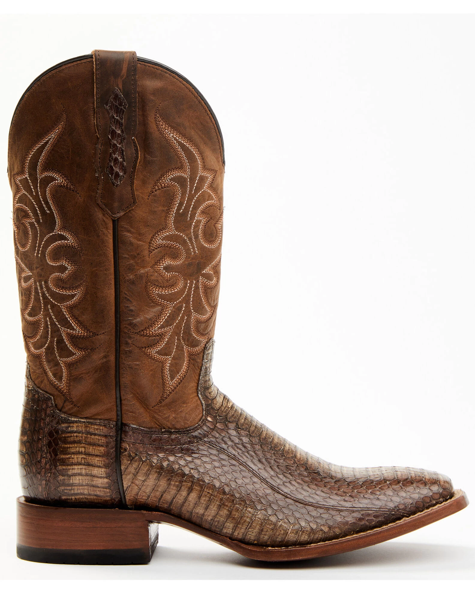 Cody James Men's Cobra Brown Exotic Western Boots - Broad Square Toe 4 Cody James Men's Cobra Brown Exotic Western Boots - Broad Square Toe - Image 2
