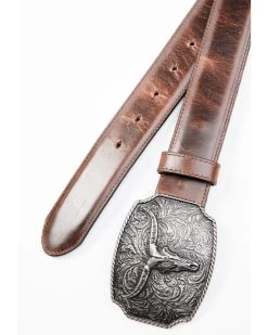 Cody James Men's Longhorn Scroll Buckle Belt -Cody James 2000358940 200 P2